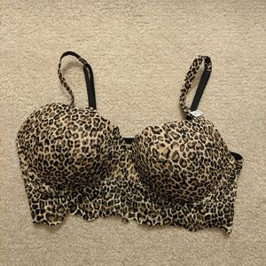 NWT VS PINK Push Up Lace Bralette M
